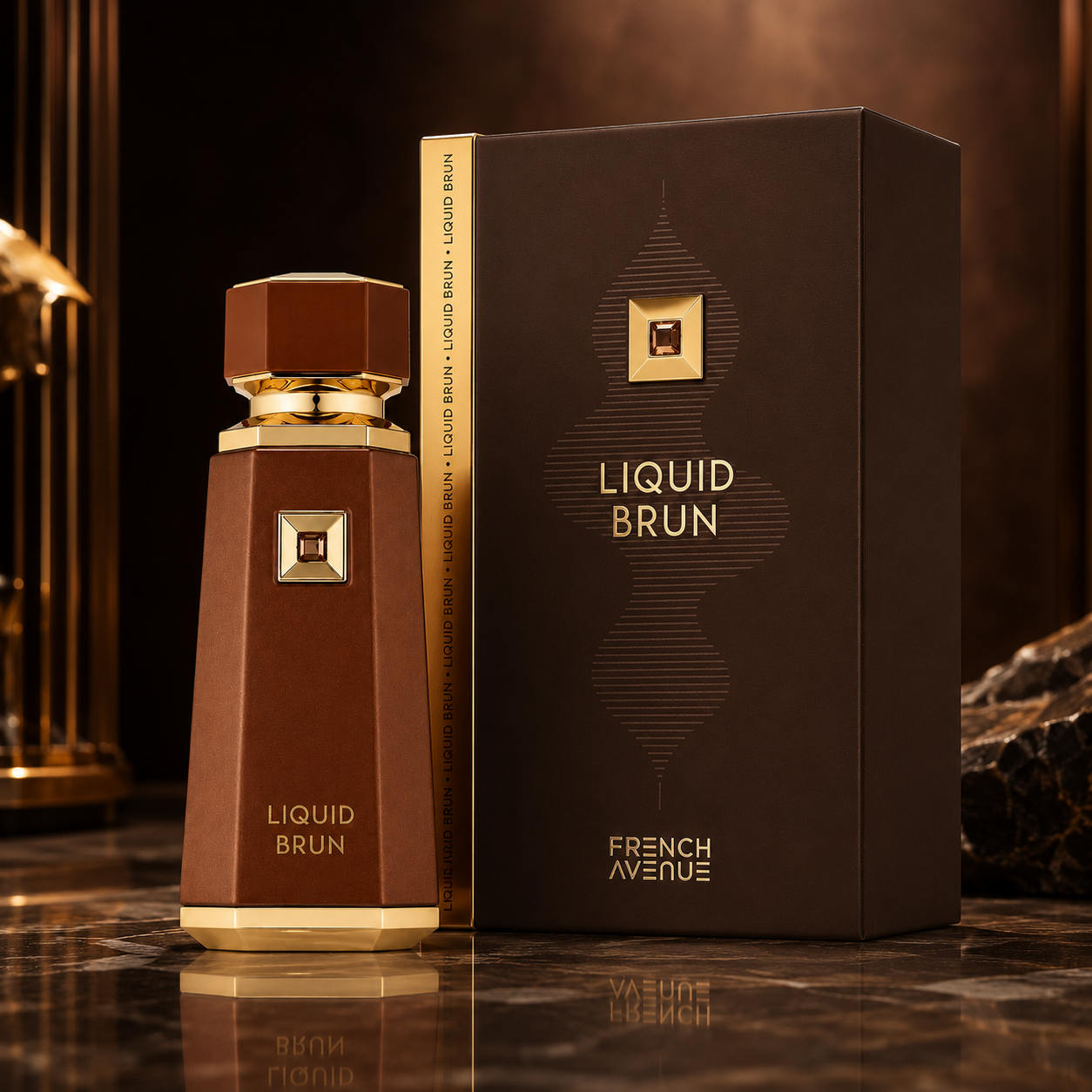 French Avenue Liquid Brun Eau De Parfum Spray for Men, 3.4 Ounce