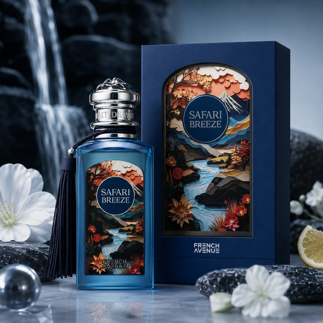 French Avenue Safari Breeze Eau De Parfum Spray for Unisex, 3.4 Ounce