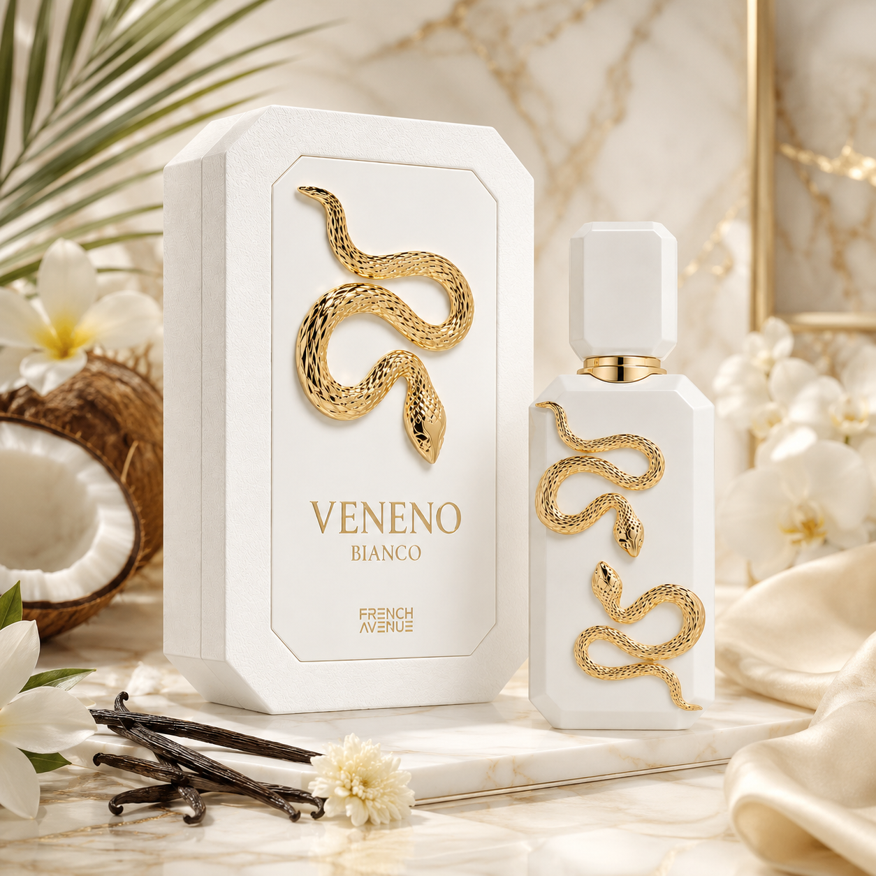 French Avenue Veneno Bianco Eau de Parfum Spray for Unisex, 3.4 Ounce