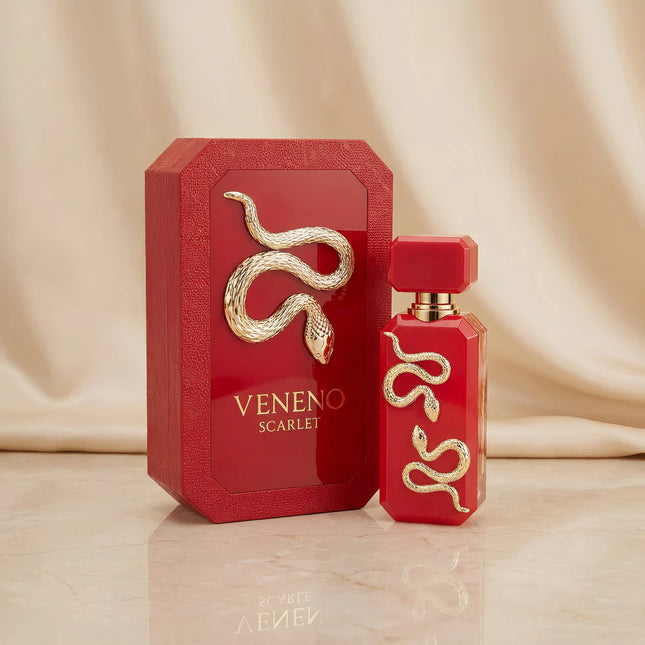 French Avenue Veneno Scarlet Eau De Parfum Spray for Unisex, 3.4 Ounce