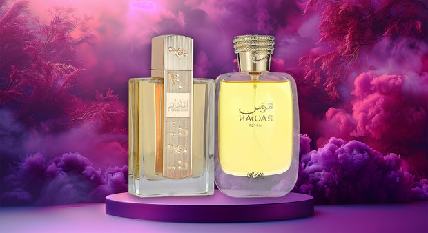 <h2>Impressions Perfumes<br/>Angham & Sawan</h2>