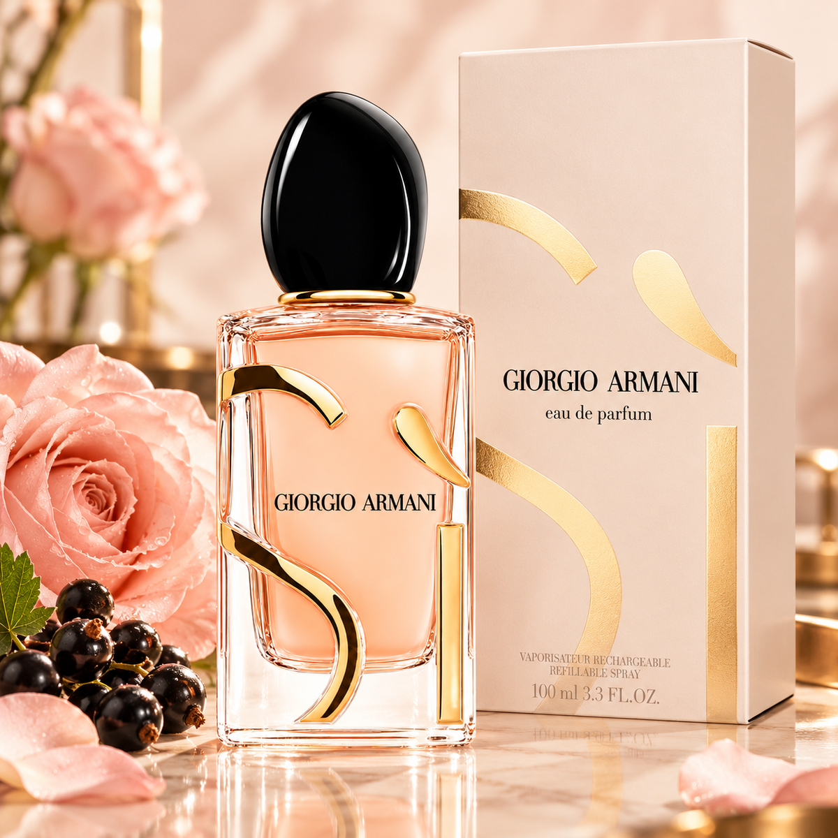 Giorgio Armani Si Eau de Parfum for Women 3.4 Ounce