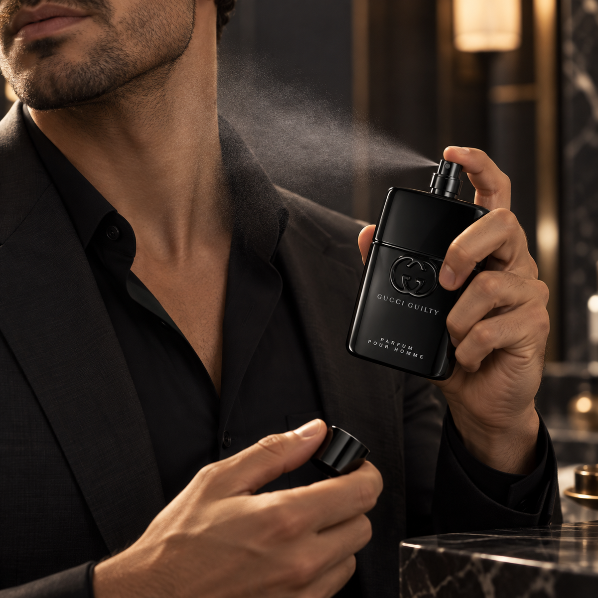 Gucci Guilty Pour Homme Parfum for Men, 3.0 Ounce