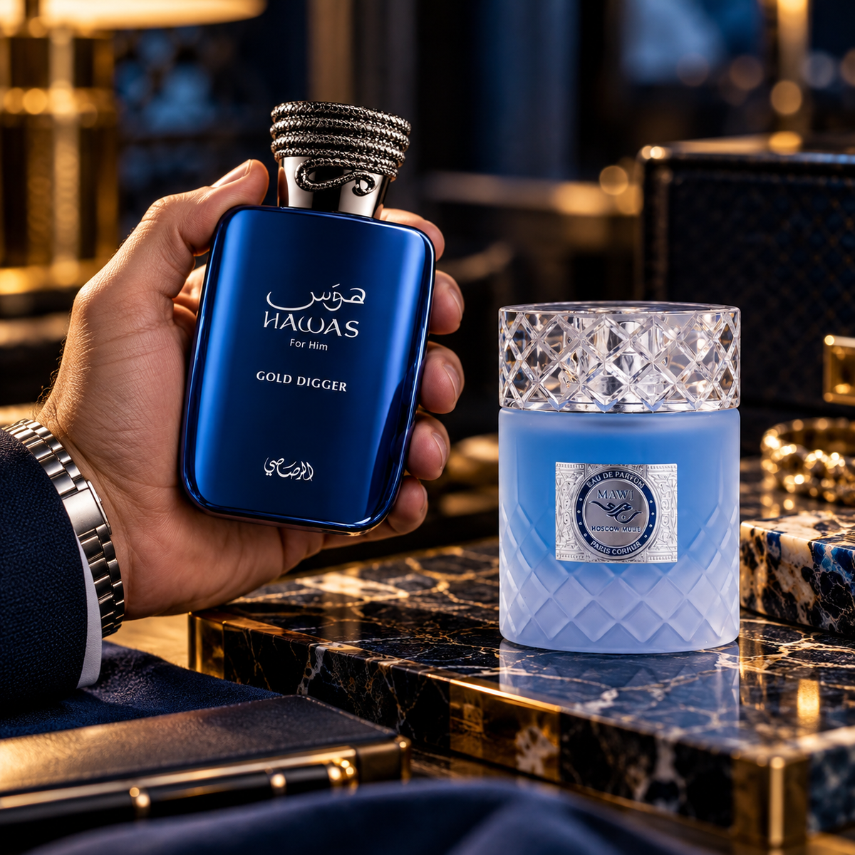 Hawas Gold Digger & MAWJ Moscow Mule Bundle for Men, image 2