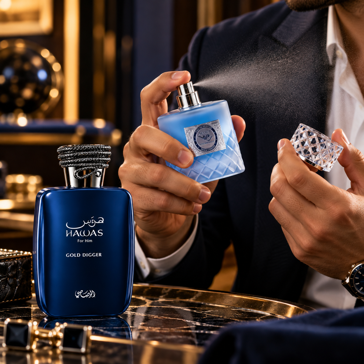 Hawas Gold Digger & MAWJ Moscow Mule Bundle for Men, image 3