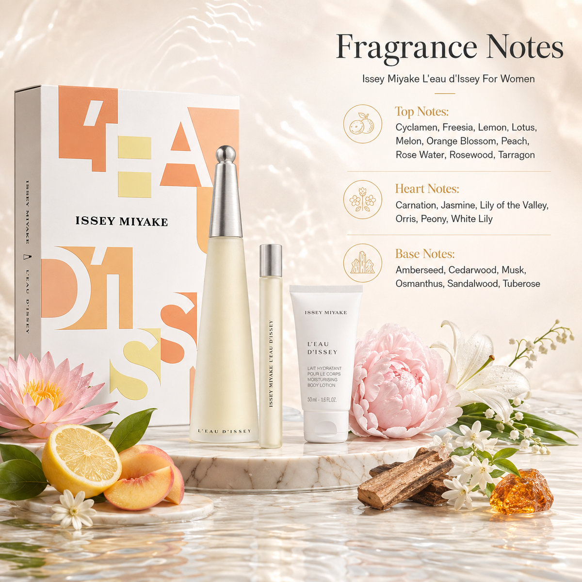 Issey Miyake L'Eau D'Issey 3-Piece Gift Set for Women