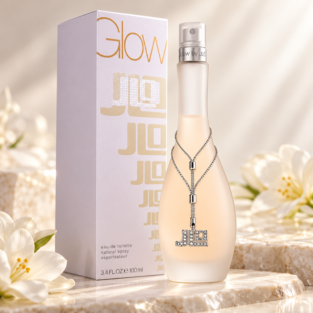 JLo Glow Eau de Toilette for Women 3.4 Ounce