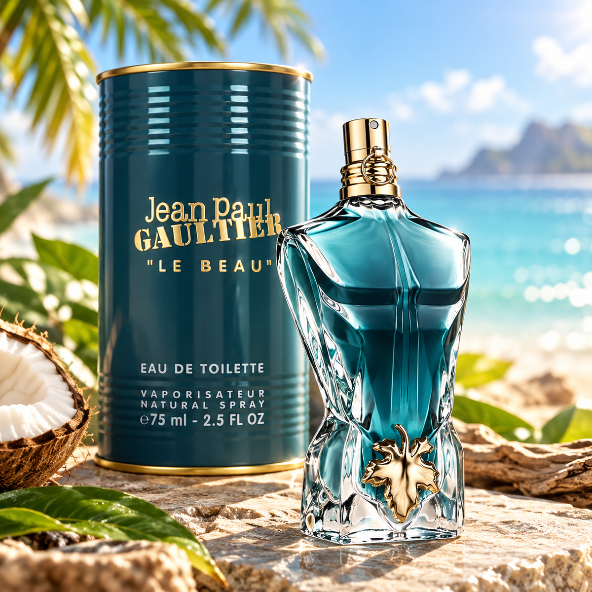 Jean Paul Gaultier Le Beau Eau de Toilette for Men 2.5 Ounce