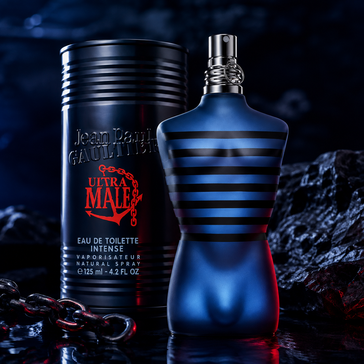 Jean Paul Gaultier Ultra Male Intense Eau de Toilette for Men 4.2 Ounce