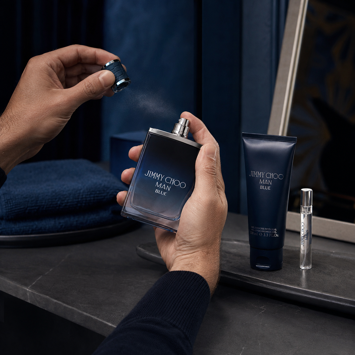 Jimmy Choo Man Blue 3-Piece Gift Set for Men