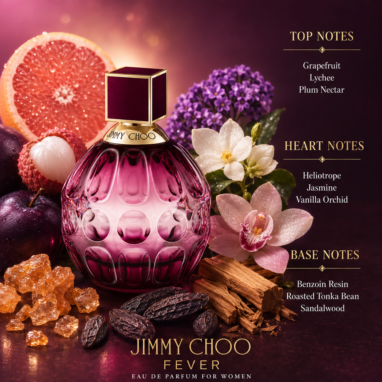 Jimmy Choo Fever Eau de Parfum for Women 3.4 Ounce