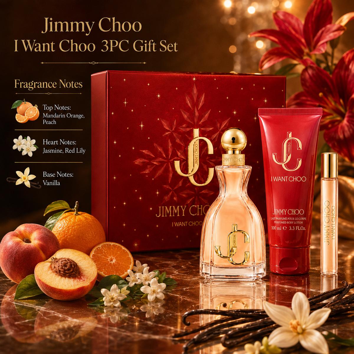 Jimmy Choo I Want Choo 3-Piece Gift Set for Unisex