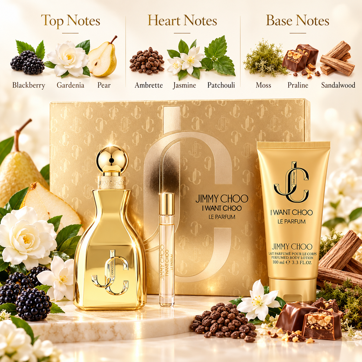 Jimmy Choo I Want Choo Le Parfum 3-Piece Gift Set for Women