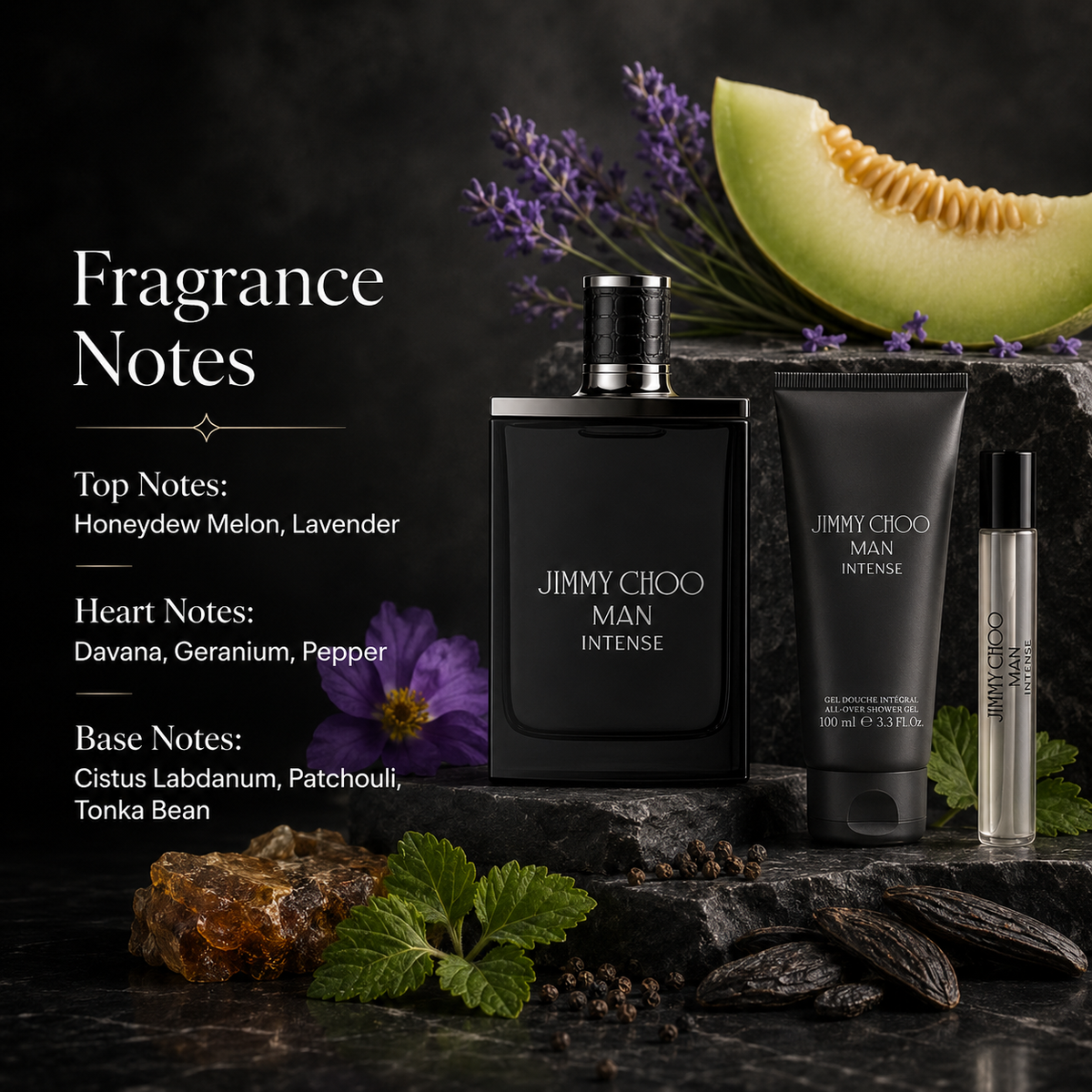 Jimmy Choo Man Intense 3-Piece Gift Set for Men