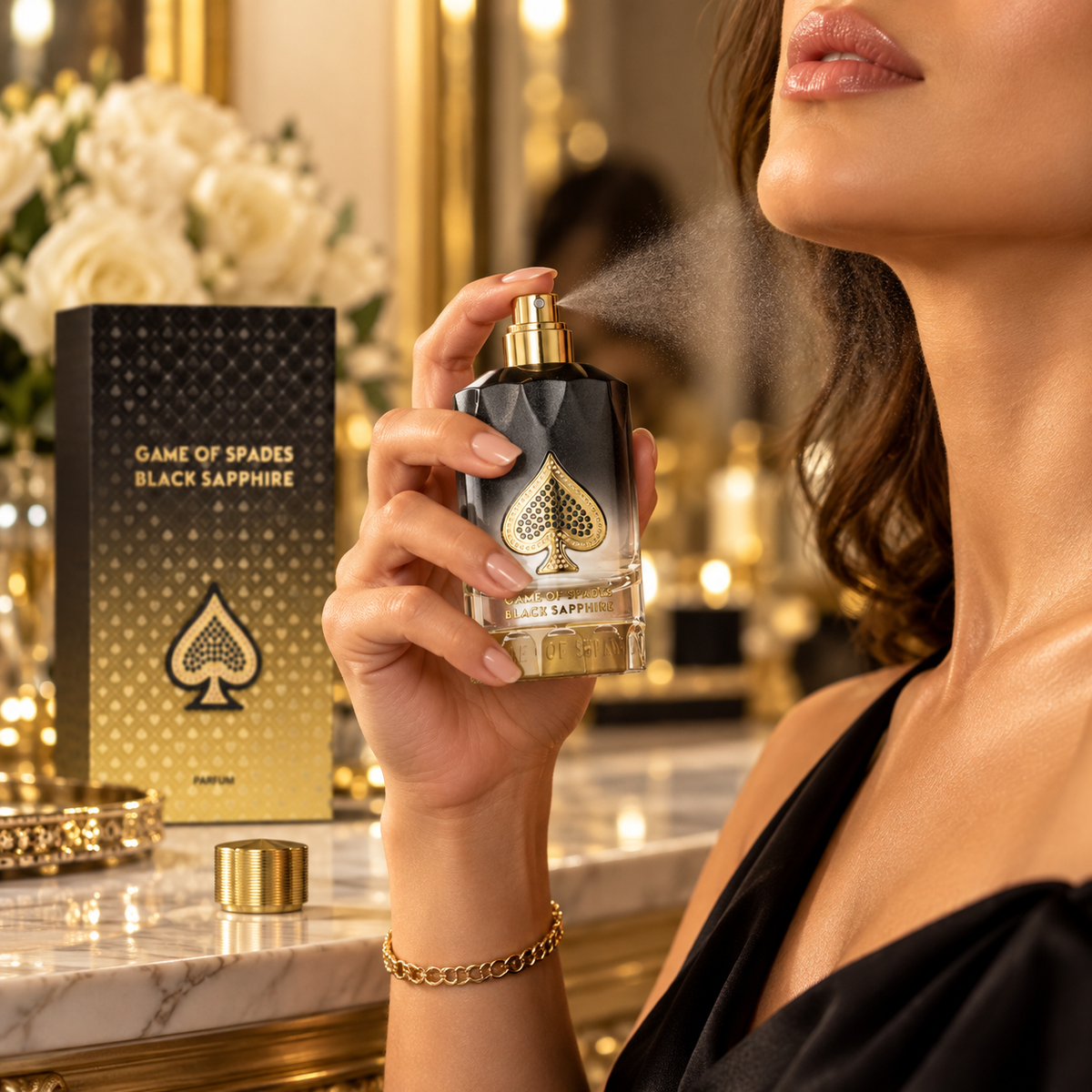 Jo Milano Game of Spades Black Sapphire Parfum for Unisex 3.0 Ounce