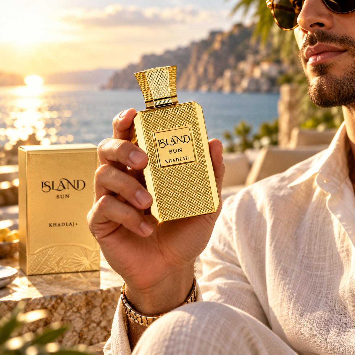 Khadlaj Island Sun Extrait de Parfum for Unisex 3.4 Ounce