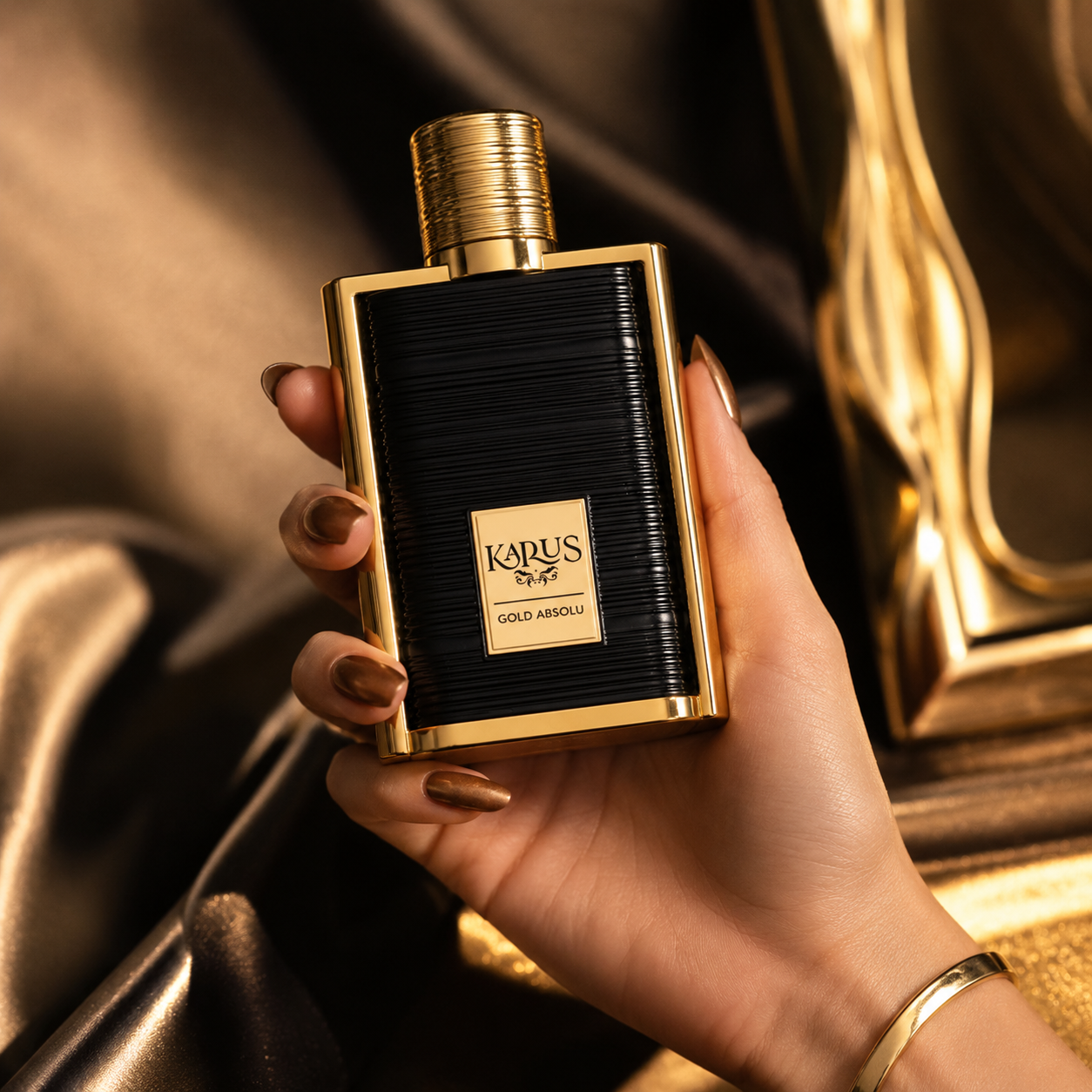Khadlaj Karus Gold Absolu Eau de Parfum for Unisex, 3.4 Ounce