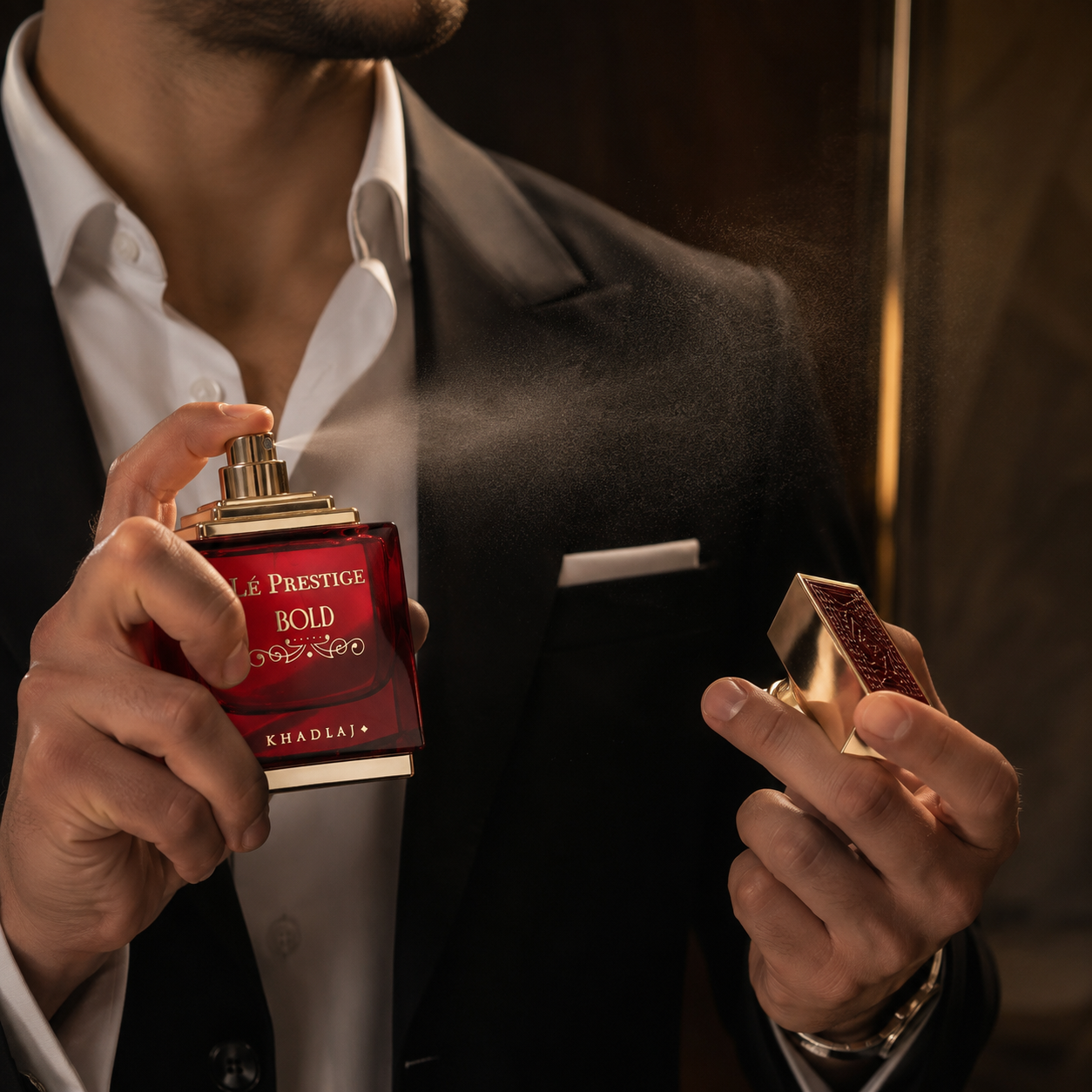 Khadlaj Le Prestige Bold Eau de Parfum for Unisex, 3.4 Ounce