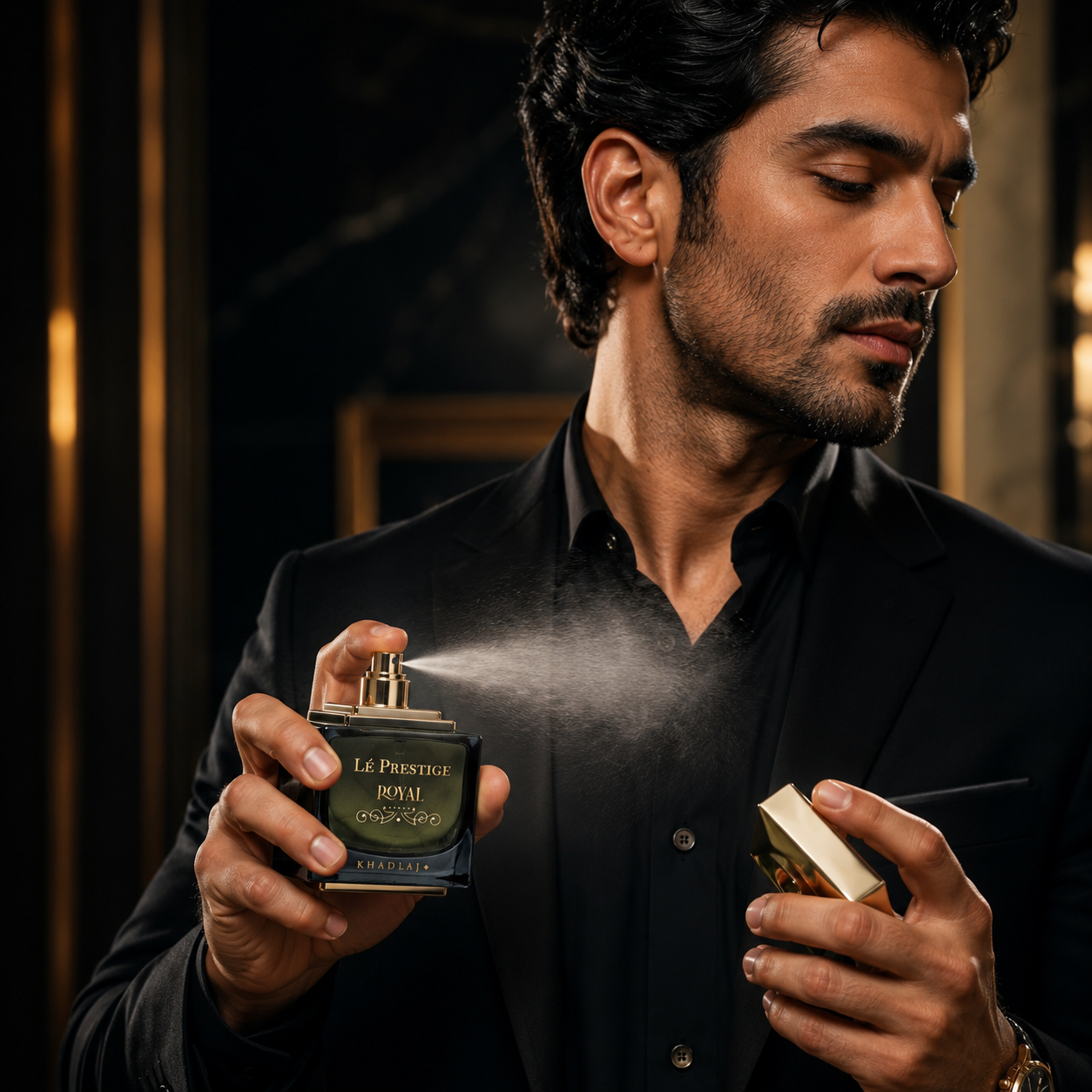Khadlaj Lé Prestige Royal Eau de Parfum Spray for Unisex, 3.4 Ounce