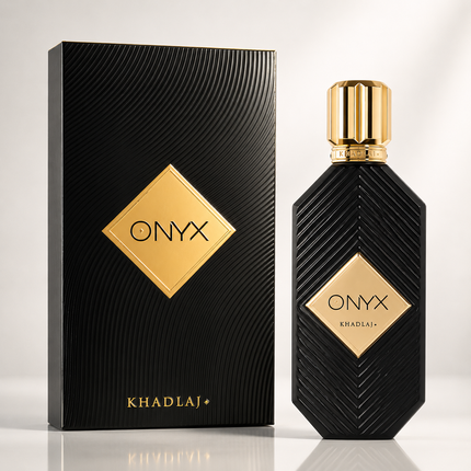 Khadlaj Onyx Gold Eau de Parfum Spray for Unisex, 3.4 Ounce