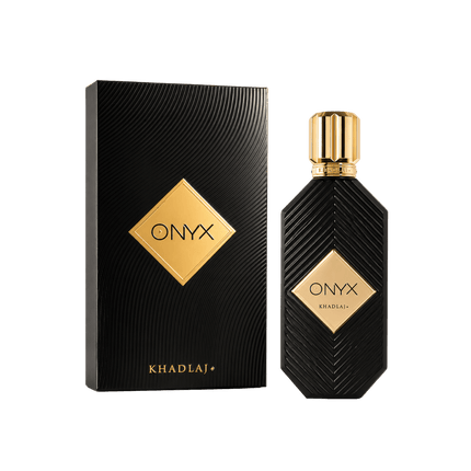 Khadlaj Onyx Gold Eau de Parfum Spray for Unisex, 3.4 Ounce