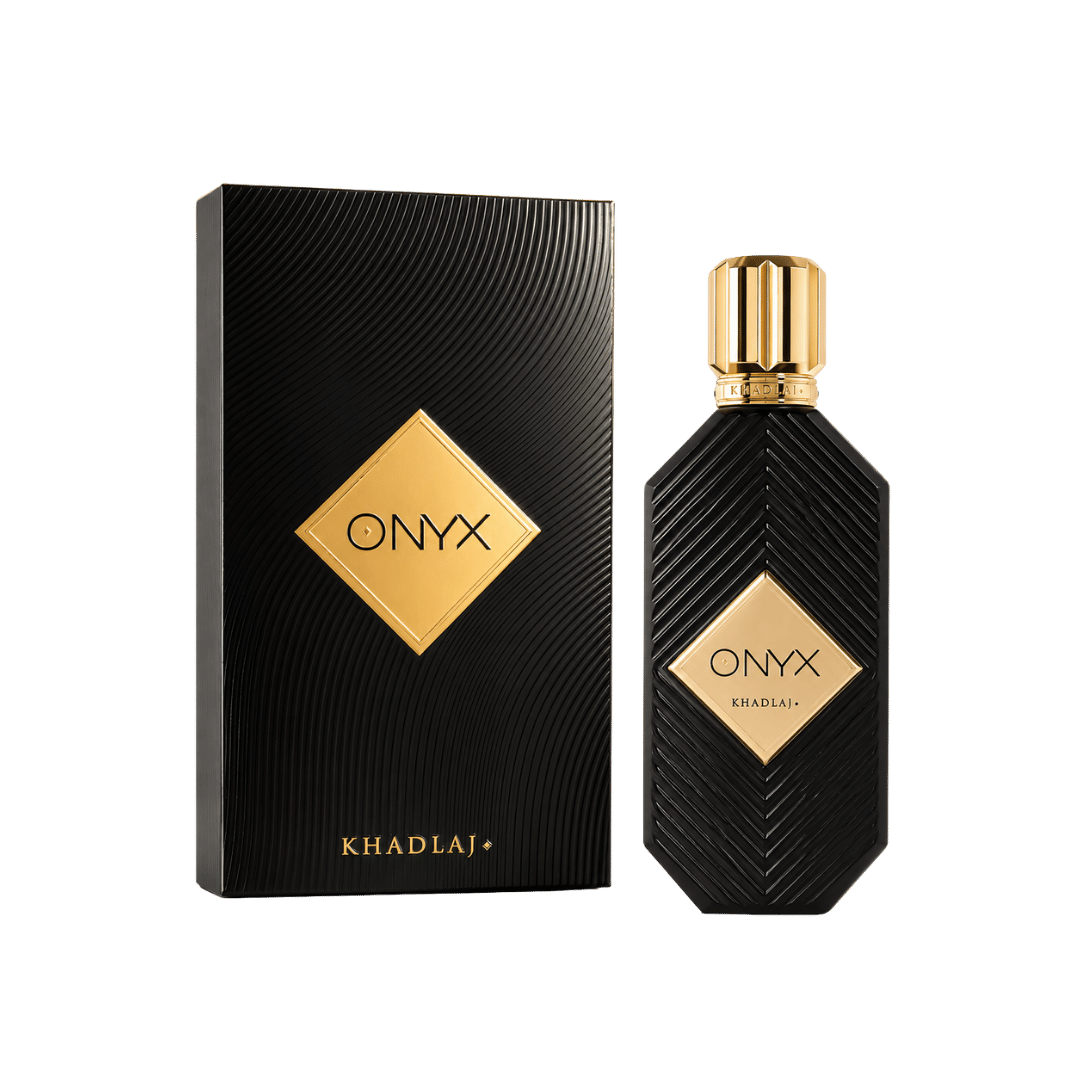 Khadlaj Onyx Gold Eau de Parfum Spray for Unisex, 3.4 Ounce