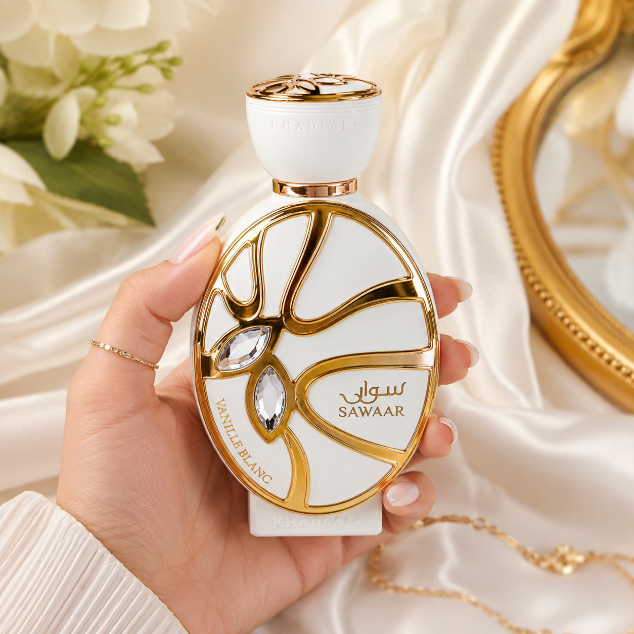 Khadlaj Sawaar Vanille Blanc Extrait de Parfum for Unisex 3.4 Ounce