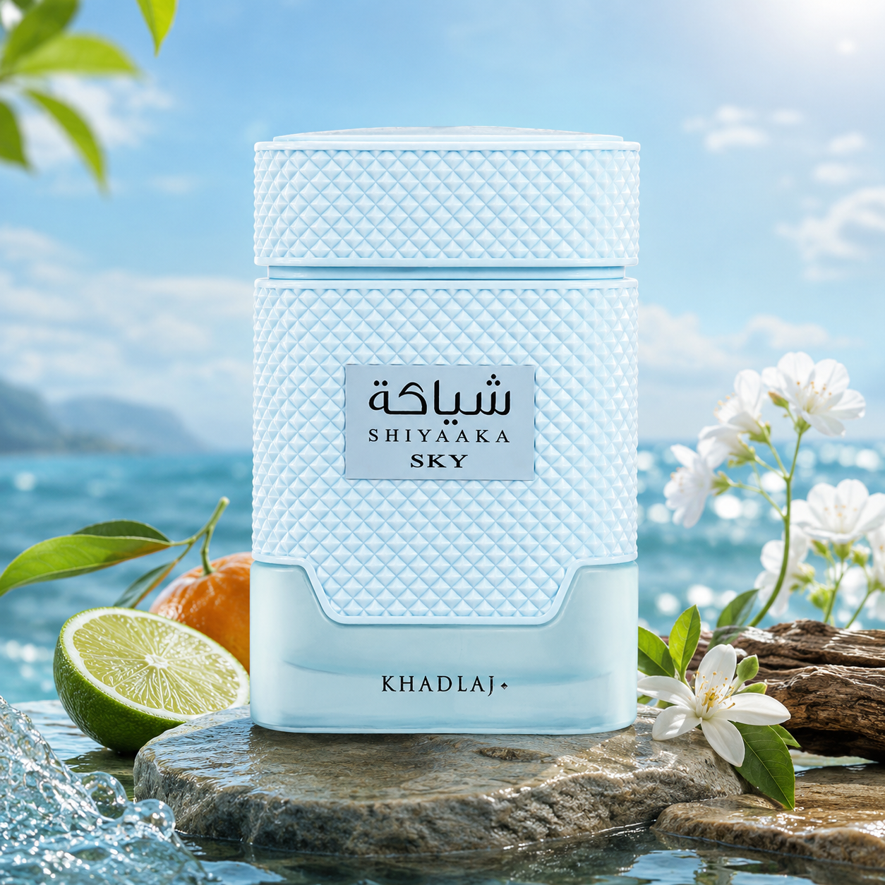 Khadlaj Shiyaaka Sky Eau de Parfum for Unisex, 3.4 Ounce