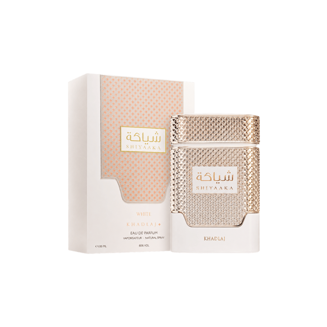 Khadlaj Shiyaaka White Eau de Parfum for Unisex 3.4 Ounce