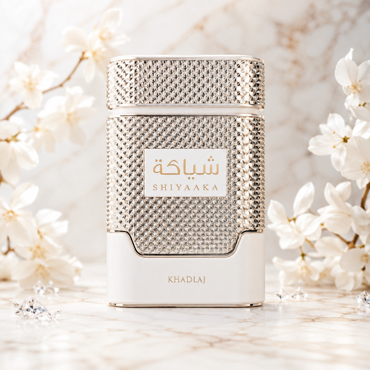 Khadlaj Shiyaaka White Eau de Parfum for Unisex 3.4 Ounce
