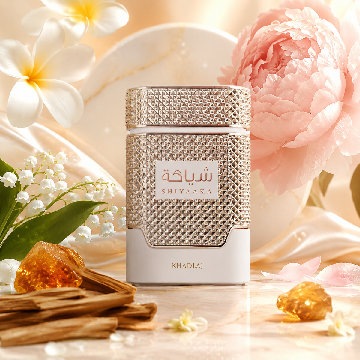 Khadlaj Shiyaaka White Eau de Parfum for Unisex 3.4 Ounce