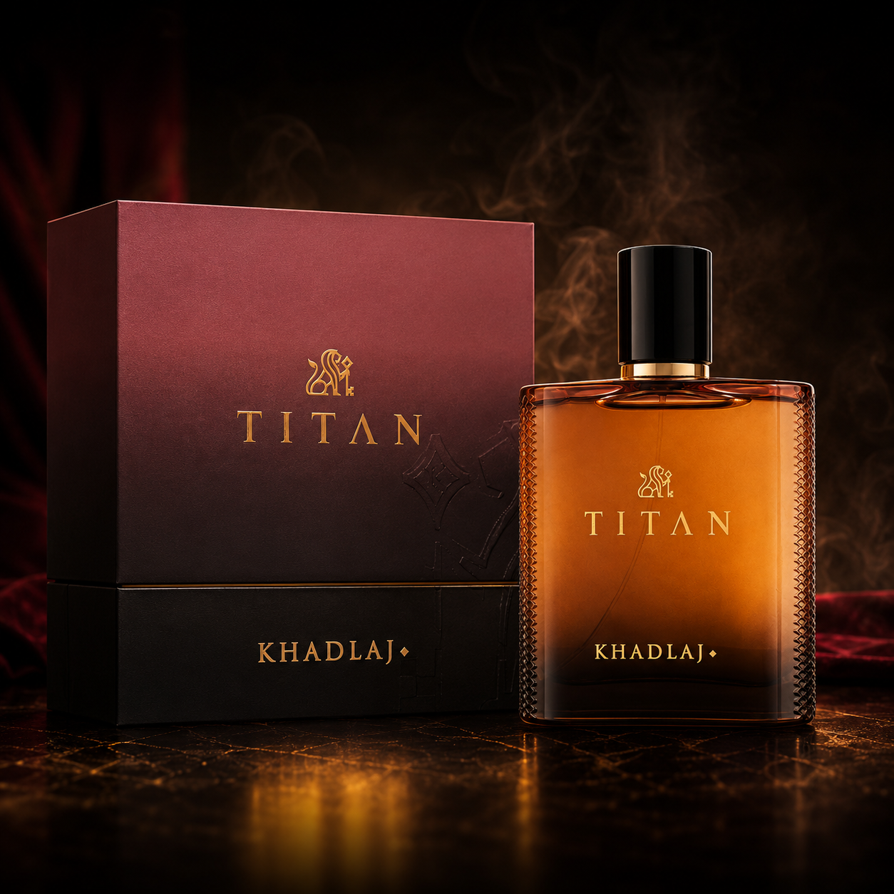 Khadlaj Titan Eau de Parfum Spray for Men 3.4 Ounce