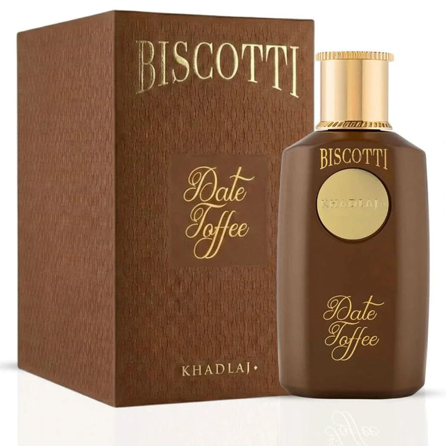 Khadlaj Biscotti Date Toffee Extrait de Parfum for Unisex 3.4 Ounce