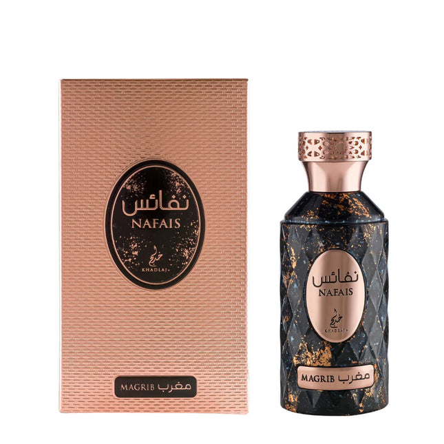 Khadlaj Nafais Magrib Eau de Parfum Spray for Unisex, 3.4 Ounce