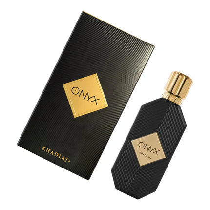 Khadlaj Onyx Gold Eau de Parfum Spray for Unisex, 3.4 Ounce