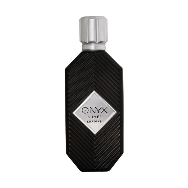 Khadlaj Onyx Silver Eau de Parfum Spray for Unisex, 3.4 Ounce