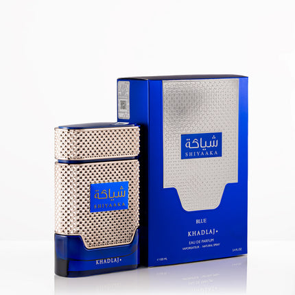 Khadlaj Shiyaaka Blue Eau De Parfum Spray for Men, 3.4 Ounce