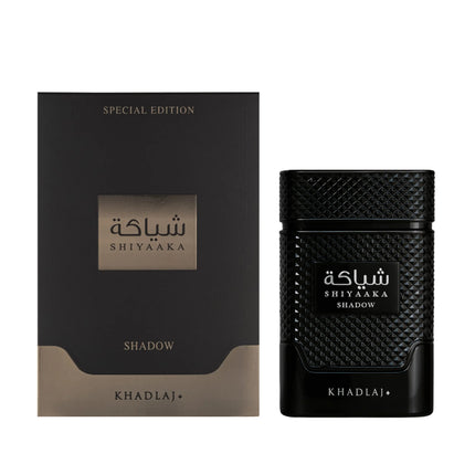 Khadlaj Shiyaaka Shadow Eau de Parfum Spray for Unisex, 3.4 Ounce