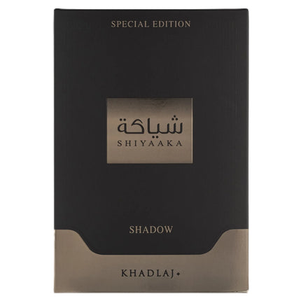 Khadlaj Shiyaaka Shadow Eau de Parfum Spray for Unisex, 3.4 Ounce