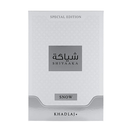 Khadlaj Shiyaaka Snow Eau De Parfum Spray for Men, 3.4 Ounce