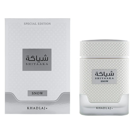 Khadlaj Shiyaaka Snow Eau De Parfum Spray for Men, 3.4 Ounce