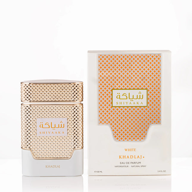 Khadlaj Shiyaaka White Eau de Parfum Spray for Women, 3.4 Ounce