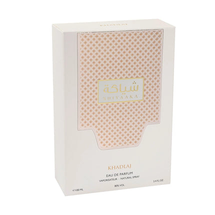 Khadlaj Shiyaaka White Eau de Parfum Spray for Women, 3.4 Ounce