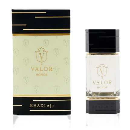 Khadlaj Valor Honor Eau de Parfum Spray for Unisex, 3.4 Ounce