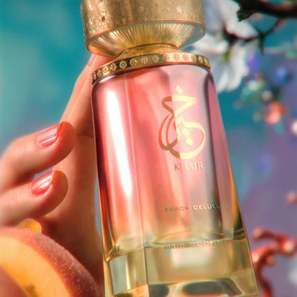 Paris Corner Khair Peach Delulu Eau de Parfum Spray for Women 3.4 Ounce