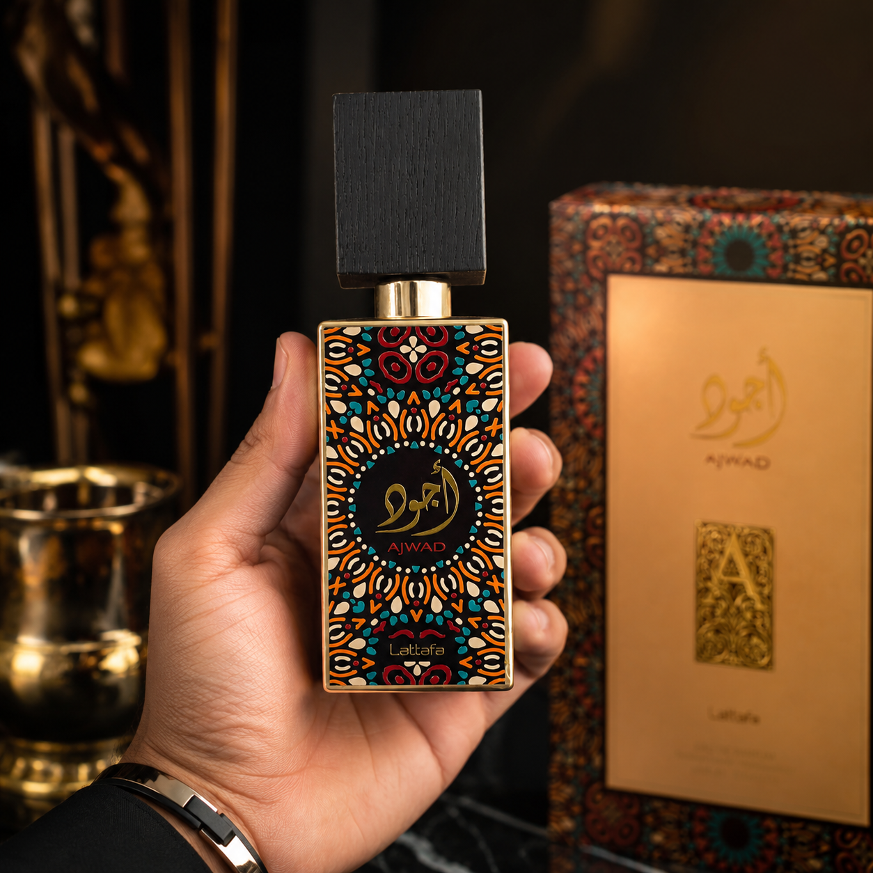 Lattafa Ajwad for Unisex Eau de Parfum Spray, 2.04 Ounce