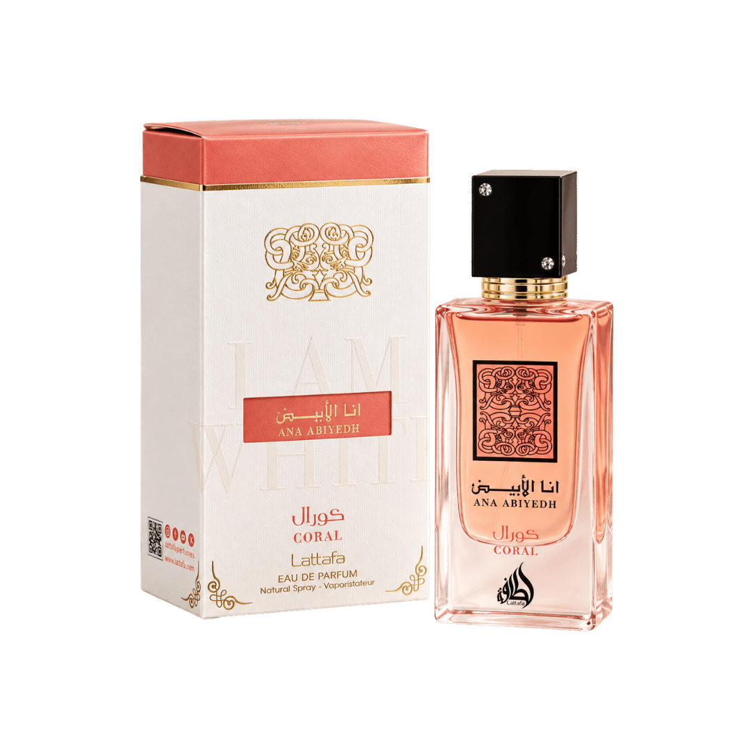 Lattafa Ana Abiyedh Coral Eau de Parfum for Unisex, 2.04 Ounce