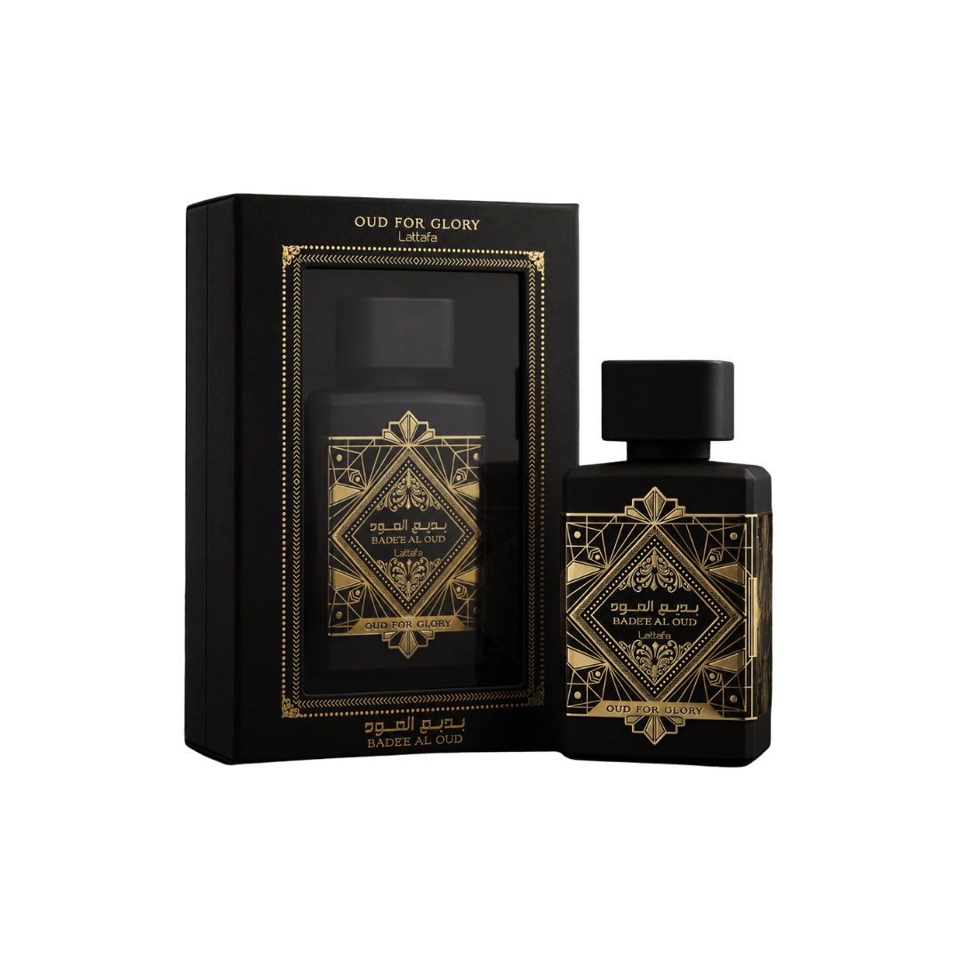 Lattafa Bade'e Al Oud for Glory for Unisex Eau de Parfum Spray, 3.4 Ounce