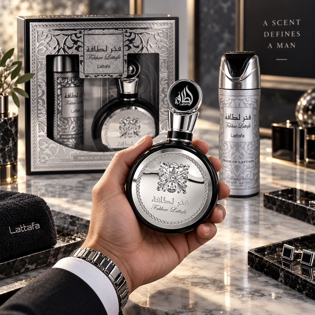 Lattafa Fakhar 2-Piece Gift Set for Unisex