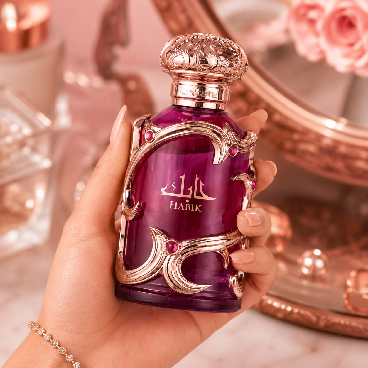 Lattafa Habik Eau de Parfum Spray for Women 3.4 Ounce